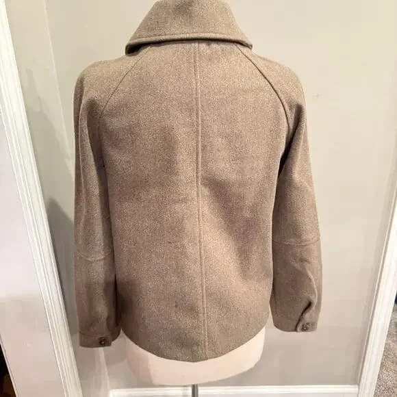 Avec‎ Les Filles Felted Zip Shacket Coat Oatmeal Brown Small Fall Anthropologie - Picture 4 of 16